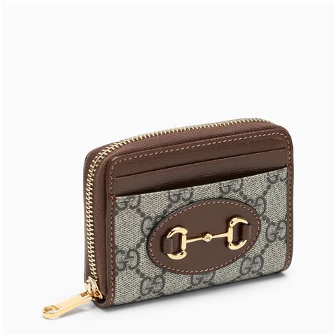 gucci card holder brown|best gucci card holder.